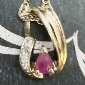 10k Ruby pendant